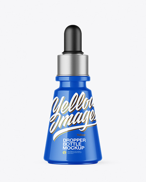 Glossy Dropper Bottle Mockup