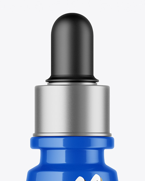 Glossy Dropper Bottle Mockup