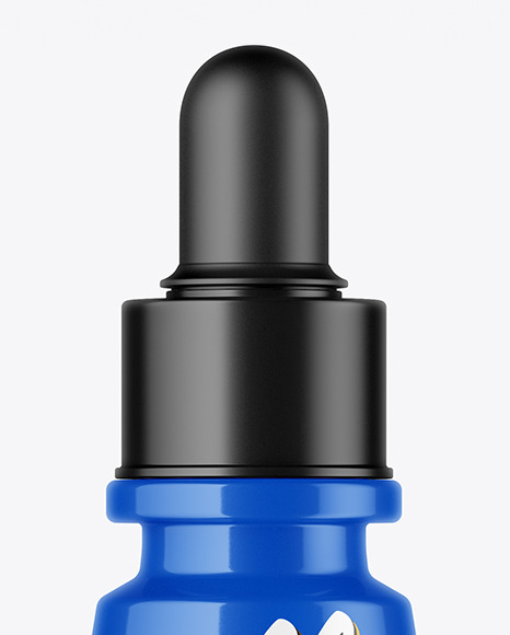 Glossy Dropper Bottle Mockup