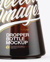 Amber Glass Dropper Bottle Mockup