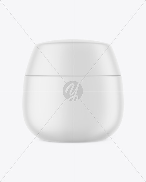 Matte Cosmetic Jar Mockup