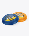 Two Matte Frisbee Mockup