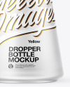 Frosted Glass Dropper Bottle Mockup