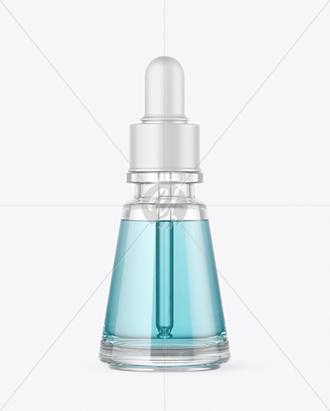 Clear Glass Dropper Bottle Mockup