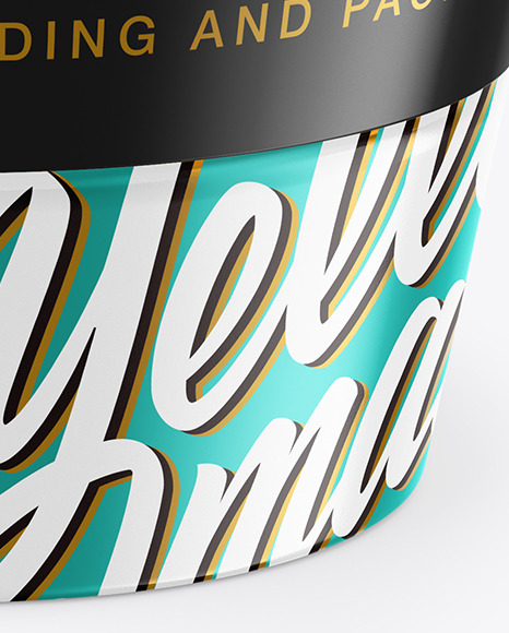 Matte Metallic Cosmetic Jar Mockup