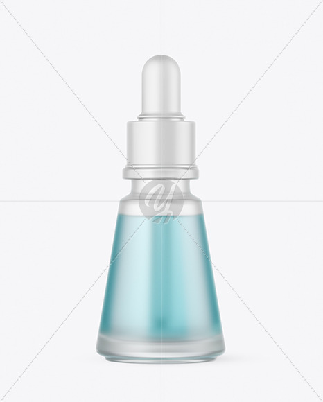 Frosted Glass Dropper Bottle Mockup