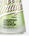 Frosted Glass Dropper Bottle Mockup