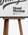 Wooden Stand Mockup