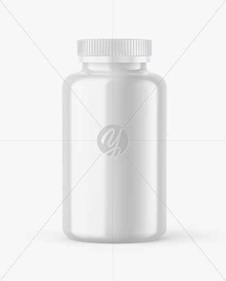 Glossy Pills Jar Mockup