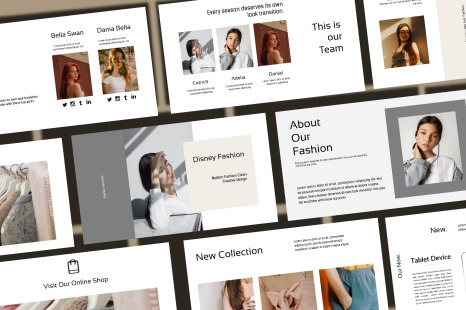 Disney Fashion Powerpoint Template - Templates