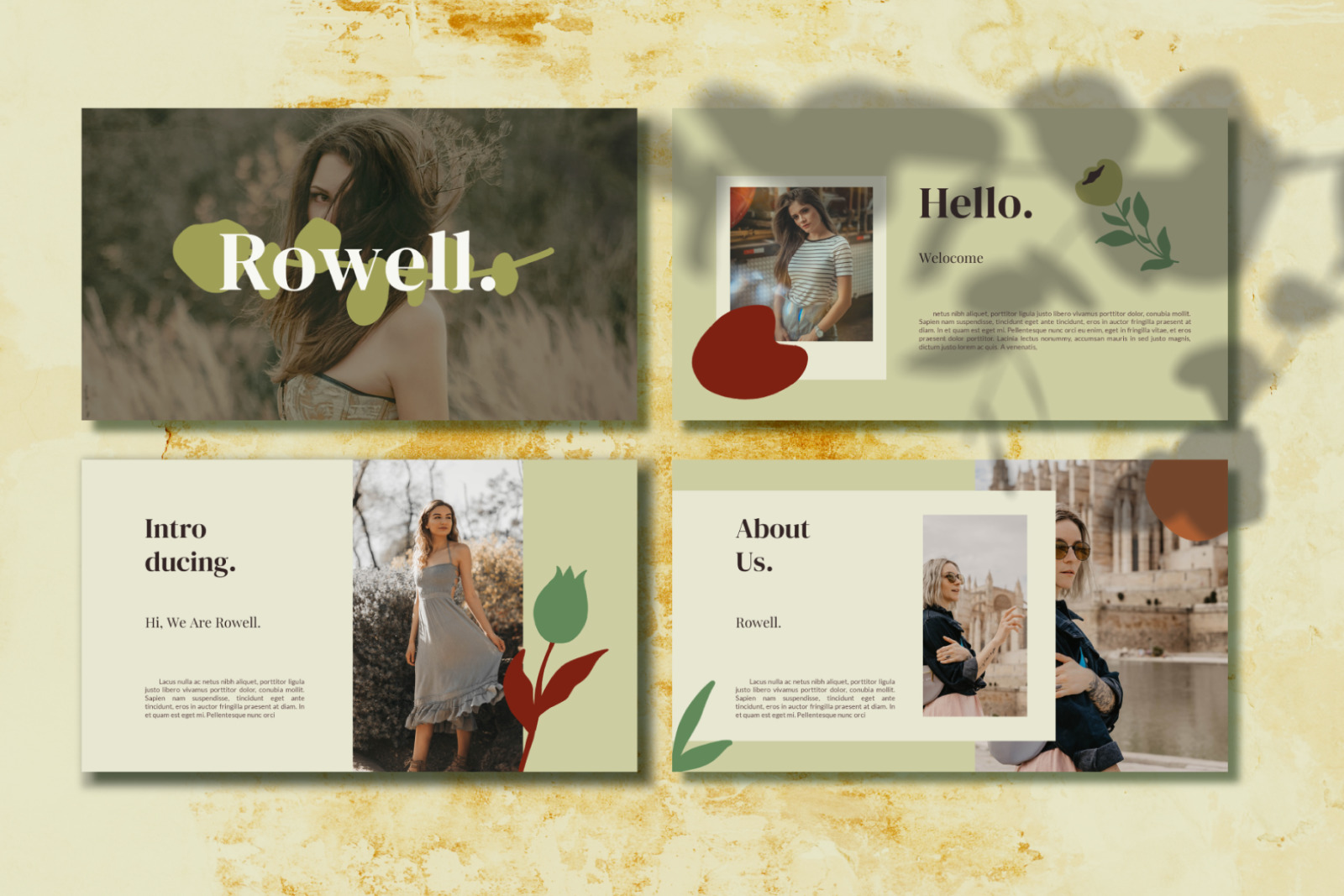 Rowell Powerpoint Template Rowell Powerpoint Template