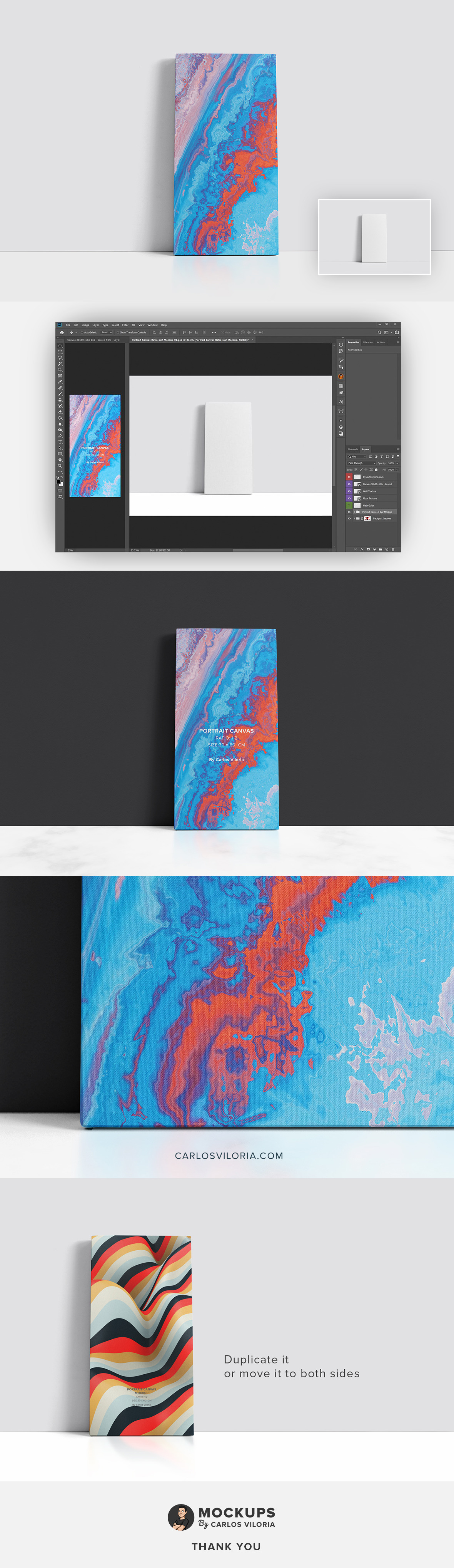 Panel Canvas Ratio 1x2 Mockup 01 Panel Canvas Ratio 1x2 Mockup 01