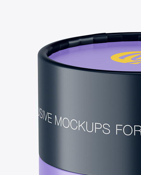 Matte Cosmetic Jar Mockup