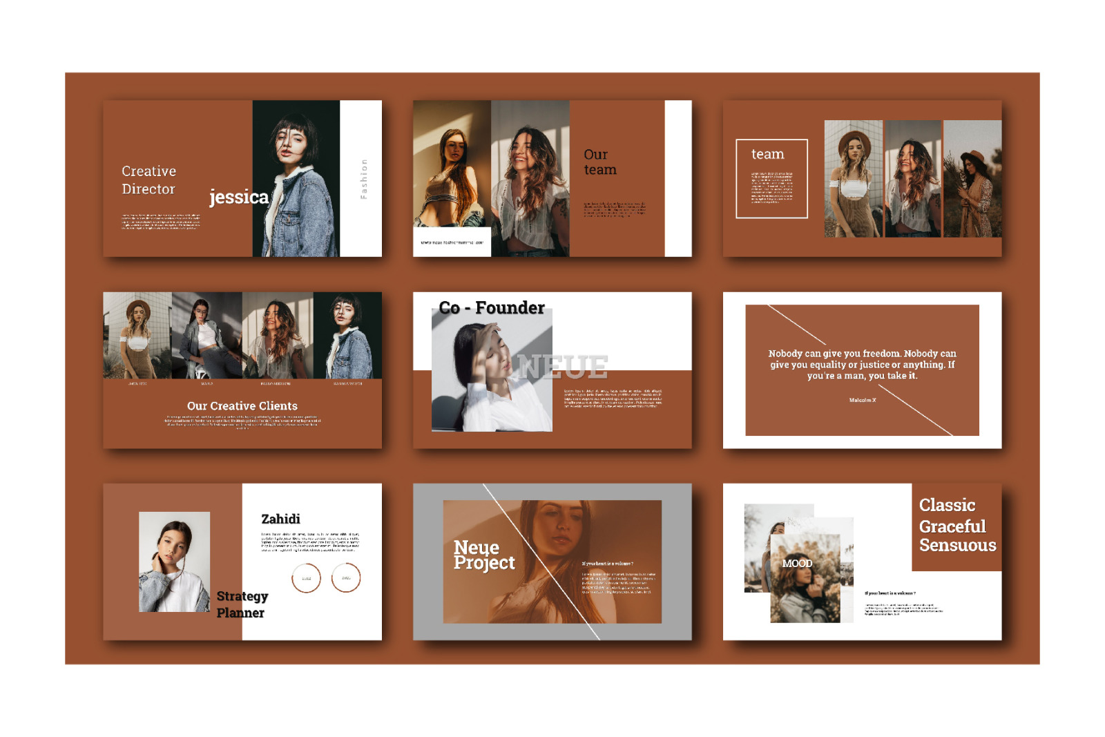 Neue Fashion Minimal Google Slides