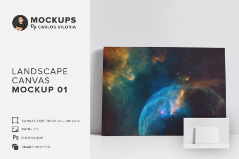 Landscape Canvas Ratio 7x5 Mockup 01 - Canvas print mockup