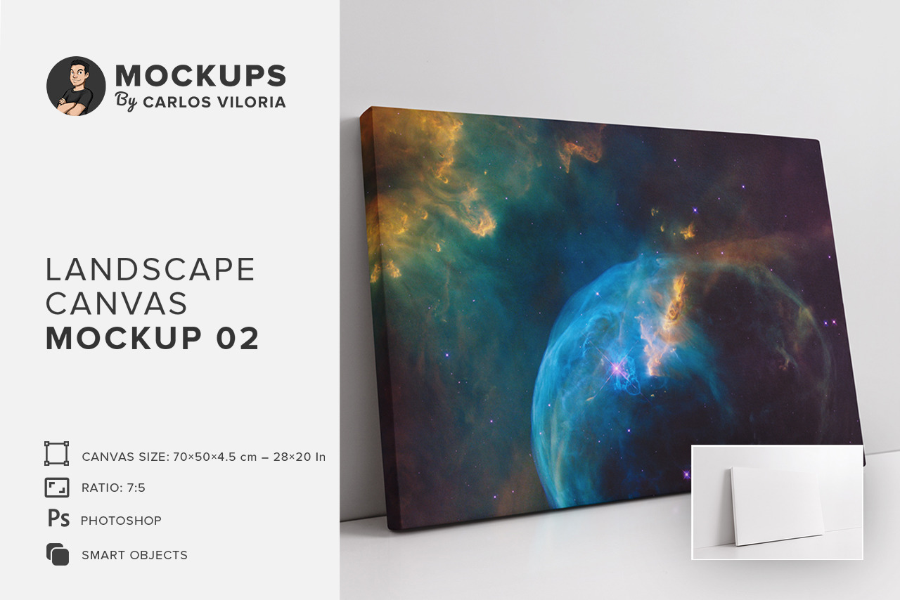 Landscape Canvas Ratio 7x5 Mockup 02