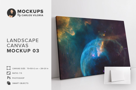 Landscape Canvas Ratio 7x5 Mockup 03 - Canvas print mockup