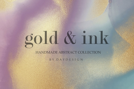 Alcohol Ink Gold Handmade Collection - Background texture