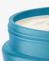 Opened Matte Cosmetic Jar Mockup