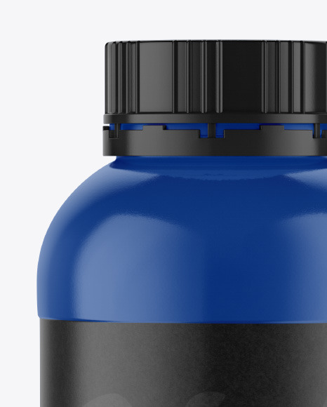 Glossy Plastic Bottle Mockup