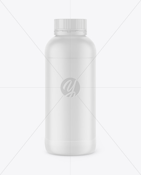 Matte Plastic Bottle Mockup