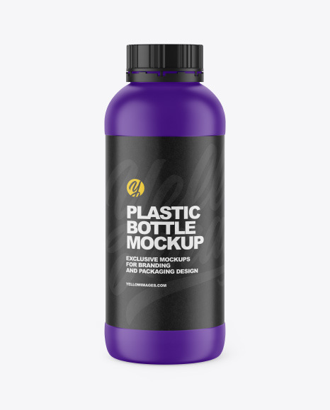 Matte Plastic Bottle Mockup