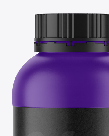 Matte Plastic Bottle Mockup