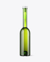 Green Glass Bottle Mockup