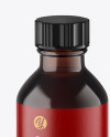 Dark Amber Glass Bottle w/ Box Mockup Dark Amber Glass Bottle w/ Box Mockup
