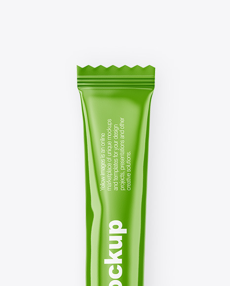 Glossy Stick Sachet Mockup