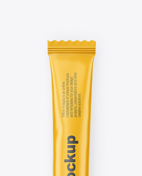 Matte Stick Sachet Mockup