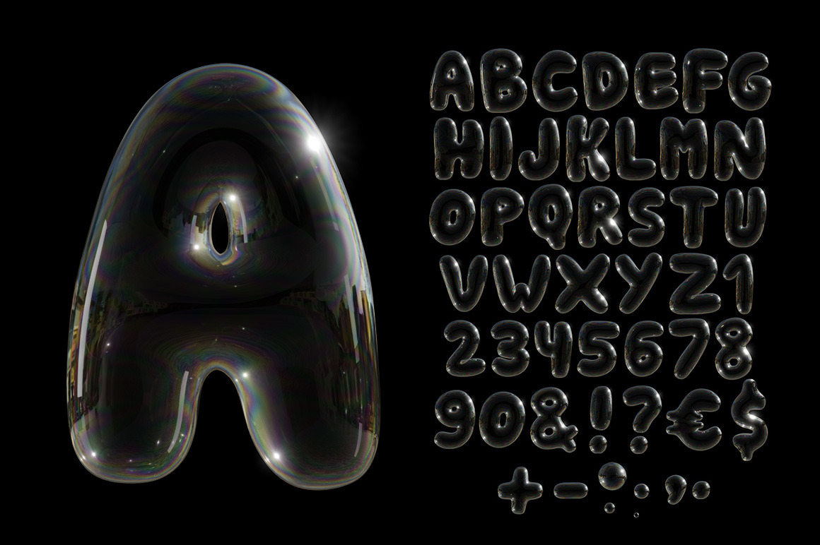 Soap Bubbles Font Soap Bubbles Font