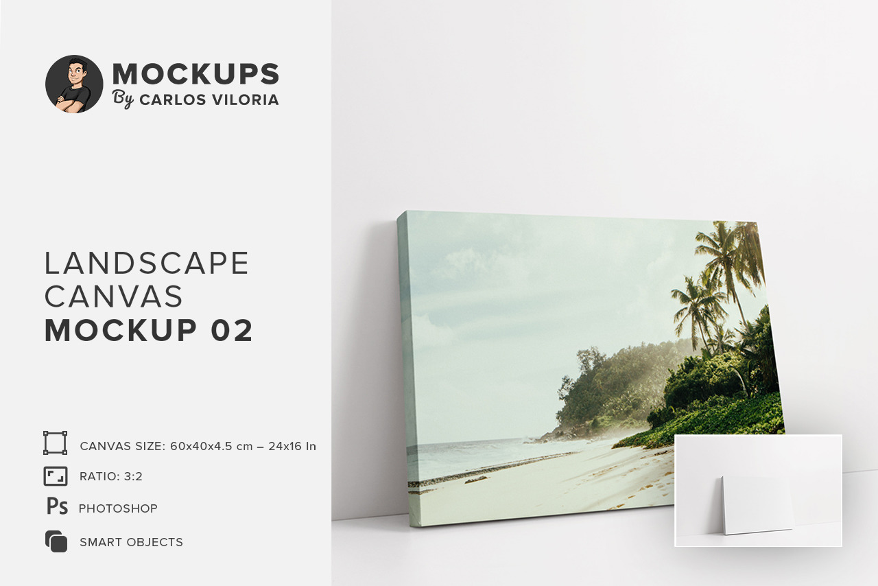 Landscape Canvas Ratio 3x2 Mockup 02 Landscape Canvas Ratio 3x2 Mockup 02