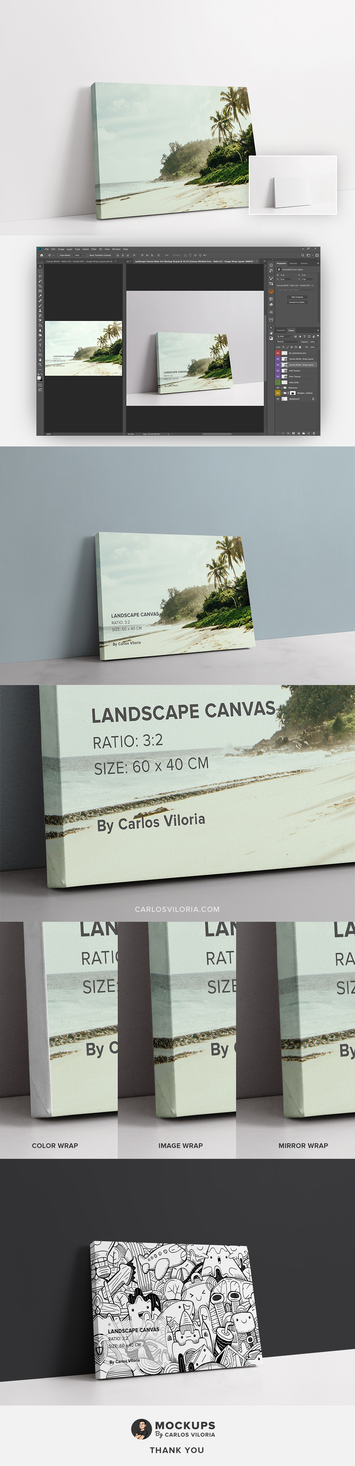 Landscape Canvas Ratio 3x2 Mockup 02 Landscape Canvas Ratio 3x2 Mockup 02