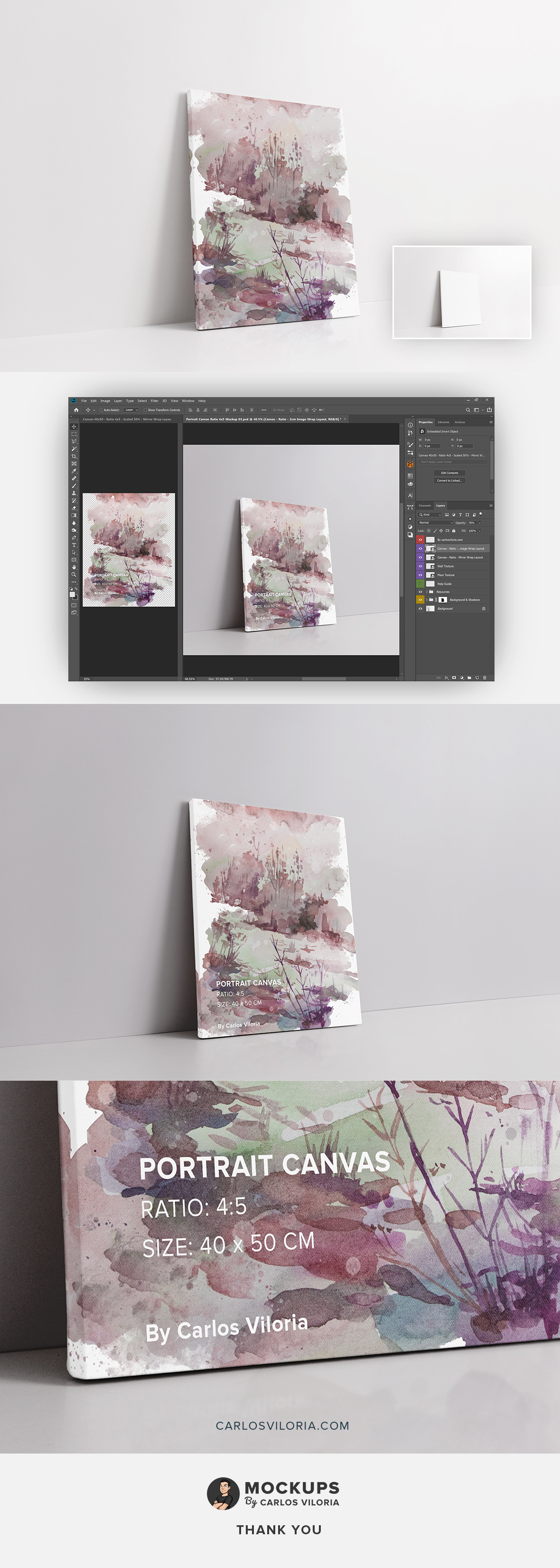 Portrait Canvas Ratio 4x5 Mockup 03 Portrait Canvas Ratio 4x5 Mockup 03