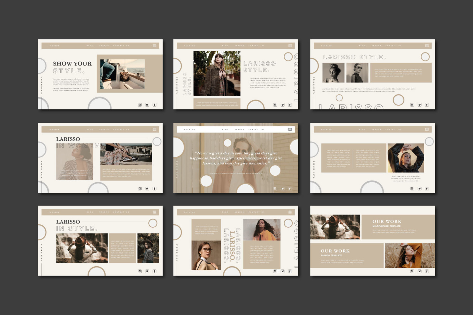 Larisso Presentation Template