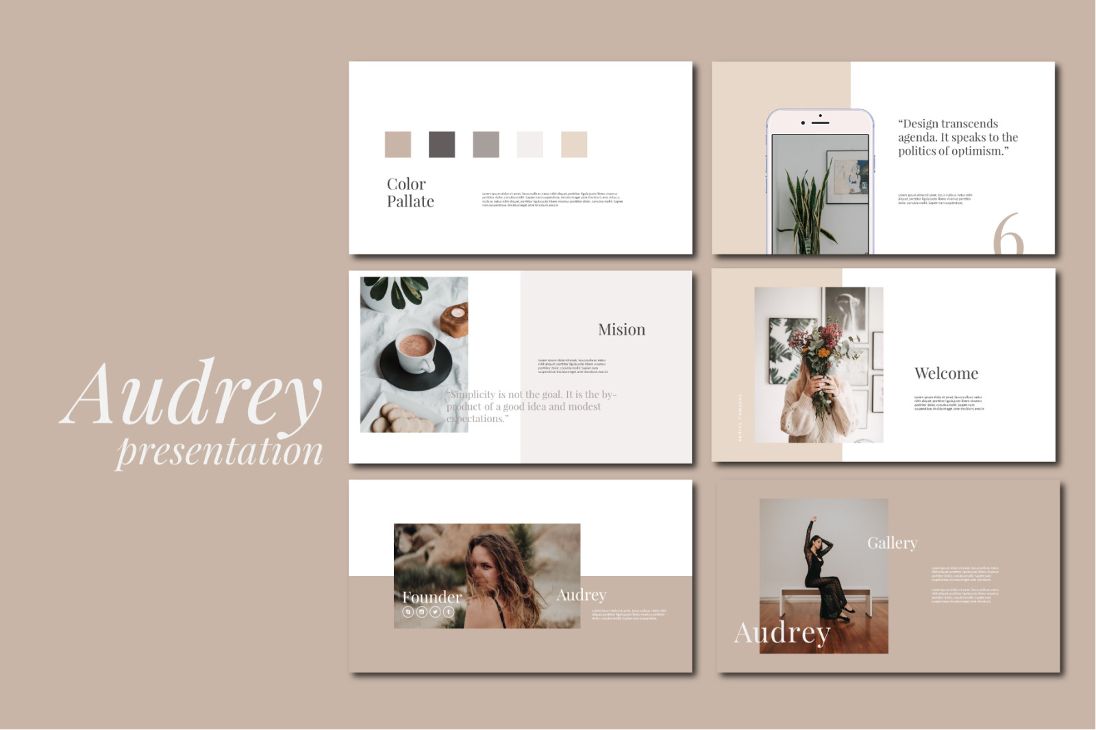 Audrey Presentation Template Audrey Presentation Template