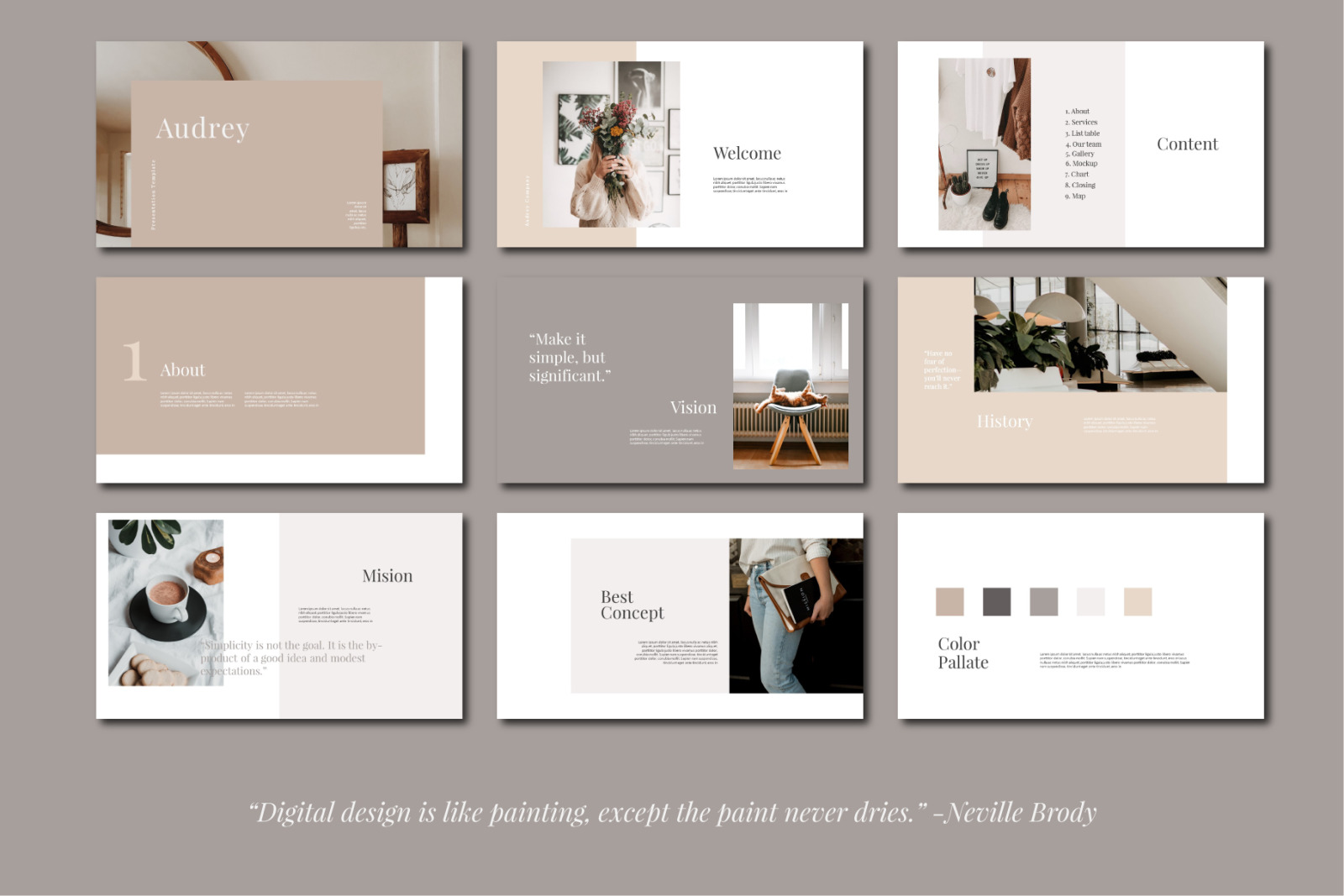 Audrey Presentation Template Audrey Presentation Template