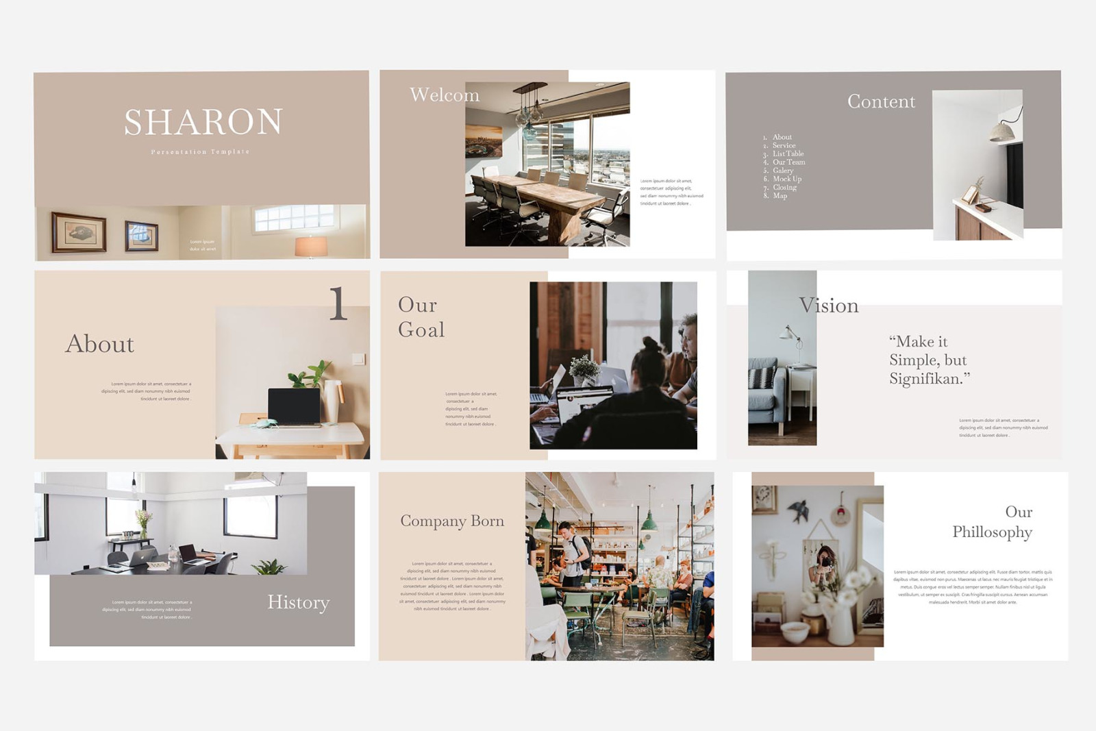 Sharon Presentation Template