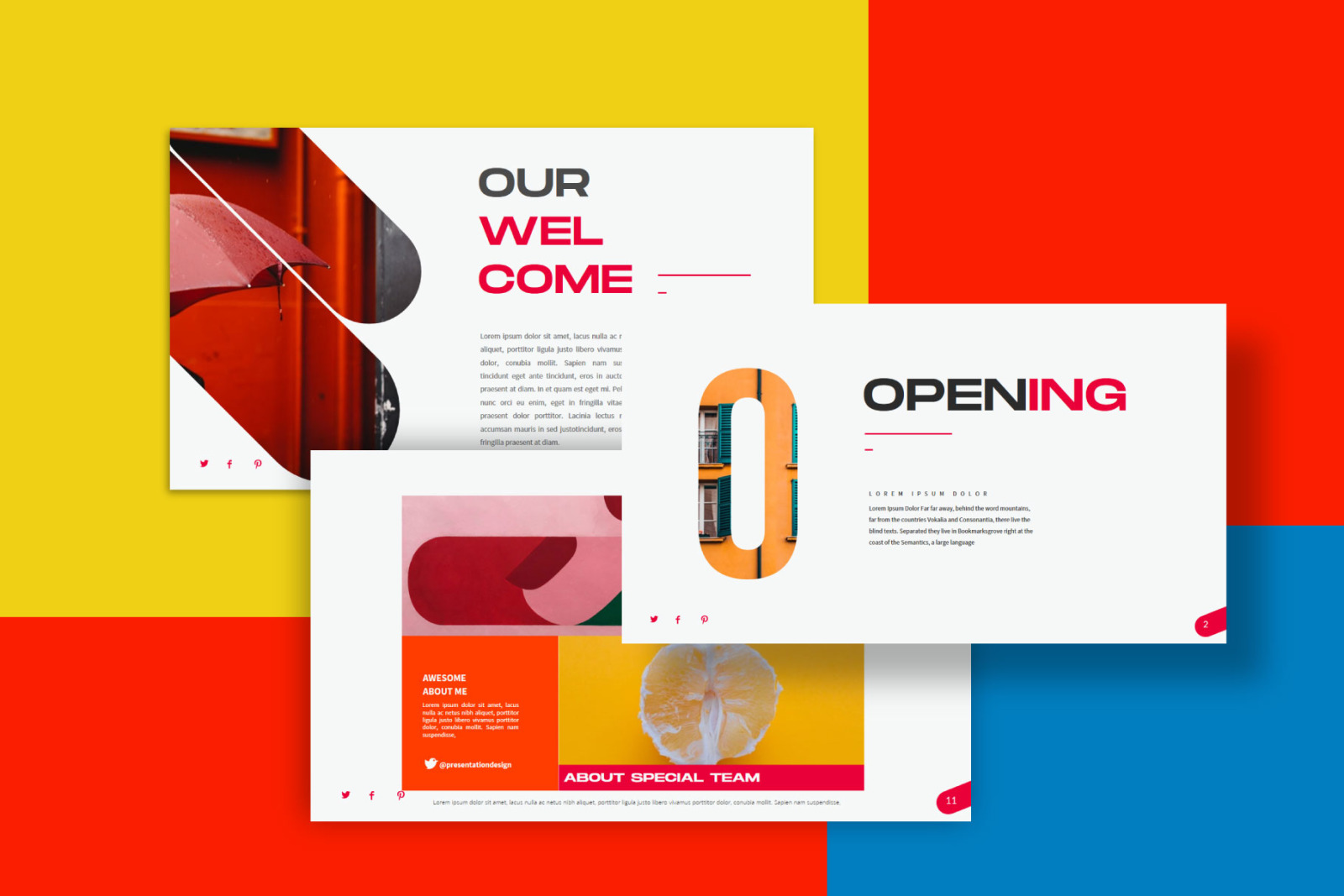 Visual Presentation Template Visual Presentation Template