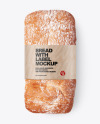 Ciabatta Bread with Label Mockup