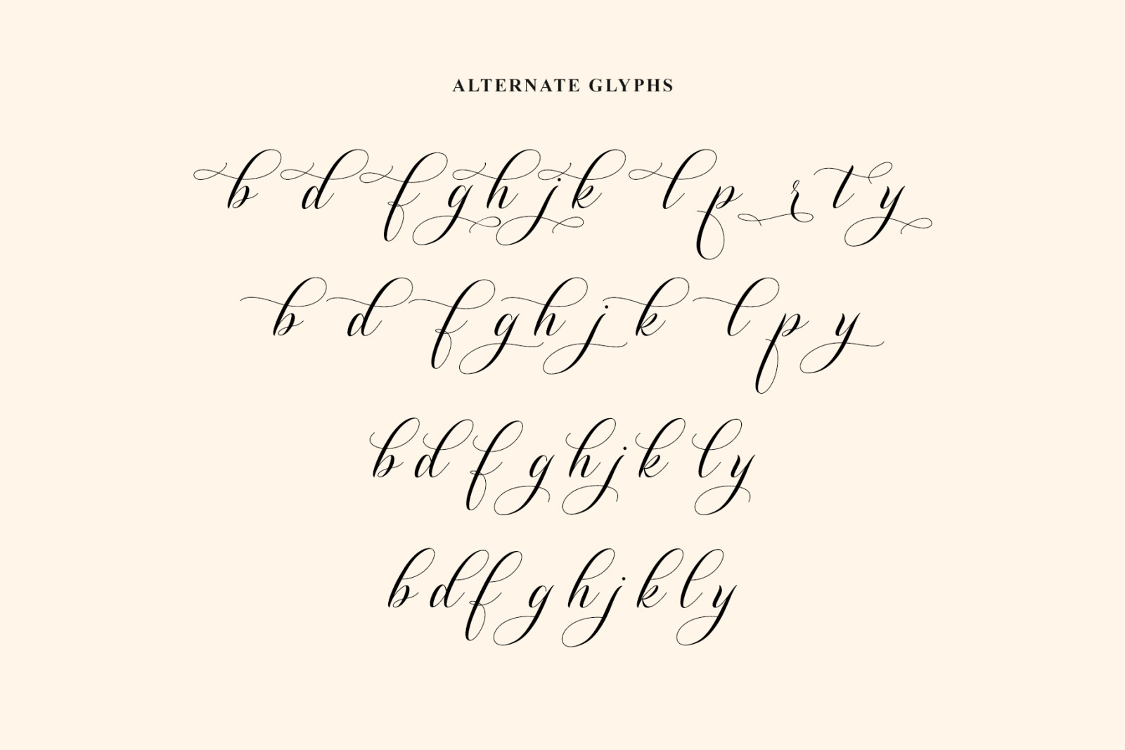 Shutterday - Calligraphy Font