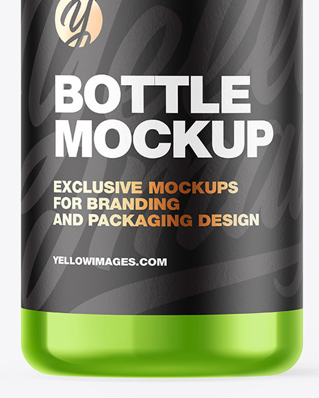 Metallic Bottle Mockup