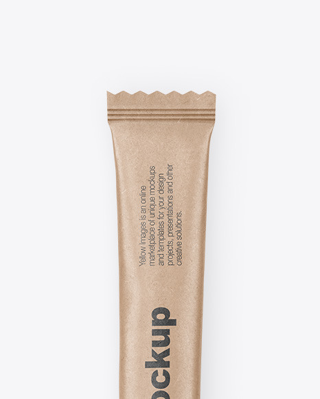 Kraft Stick Sachet Mockup