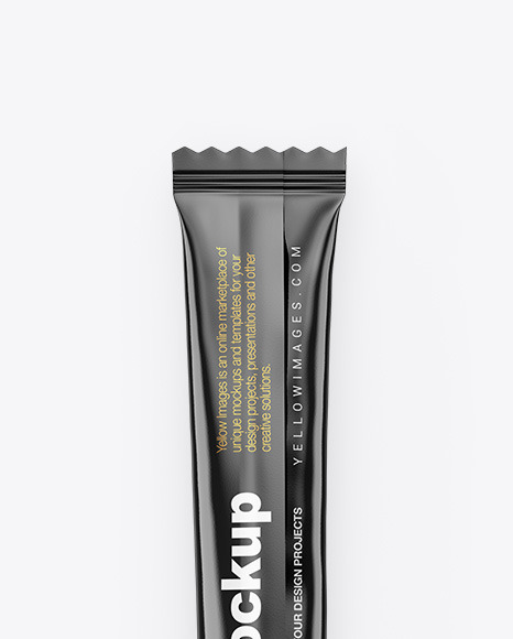 Glossy Stick Sachet Mockup