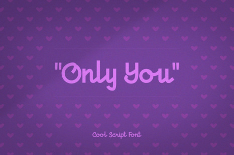 Only You Cool Script Font - Fun celebrations