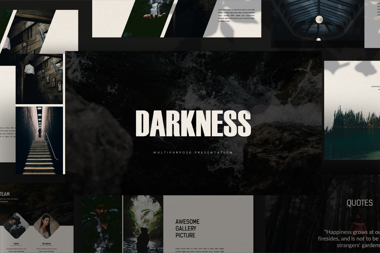 Darkness Bundle Presentation Template Darkness Bundle Presentation Template