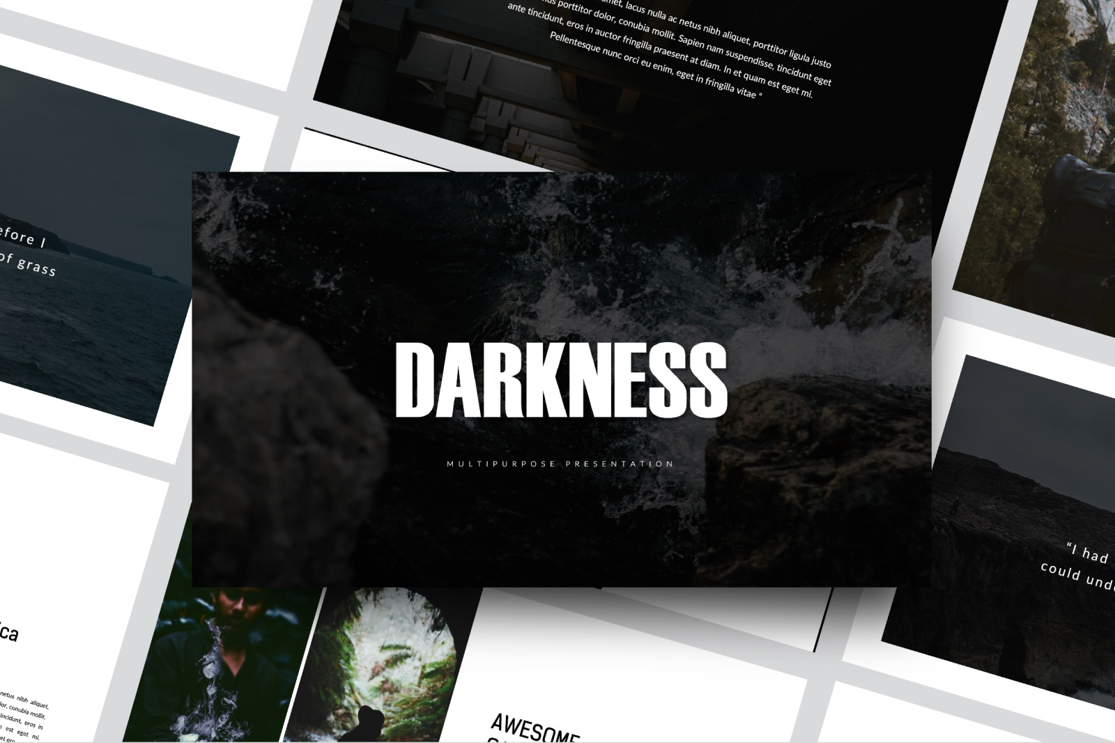 Darkness Bundle Presentation Template Darkness Bundle Presentation Template