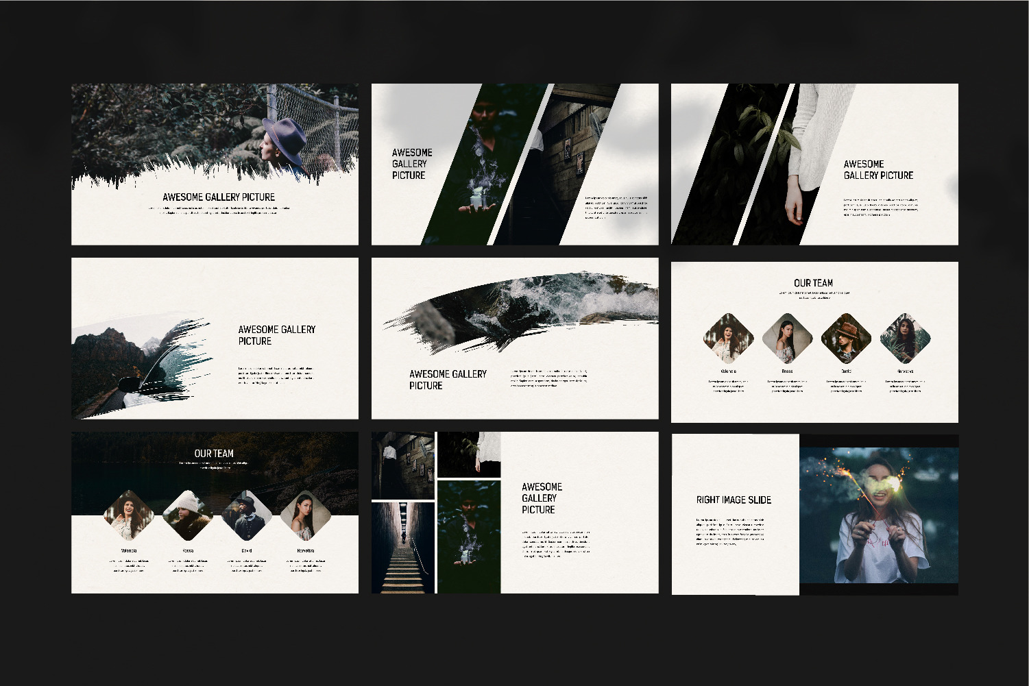 Darkness Bundle Presentation Template Darkness Bundle Presentation Template