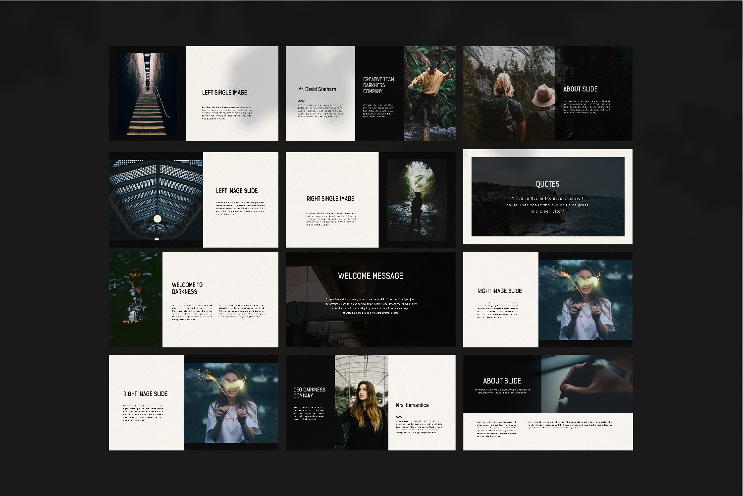 Darkness Bundle Presentation Template Darkness Bundle Presentation Template